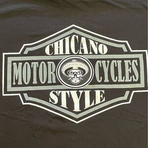 Chicano Motorcycle Club Black Oversized Fit Tee XL